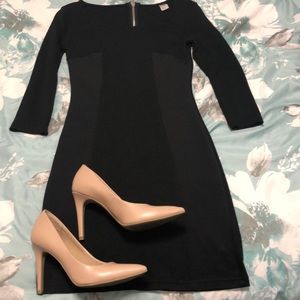 Mini black bodycon dress